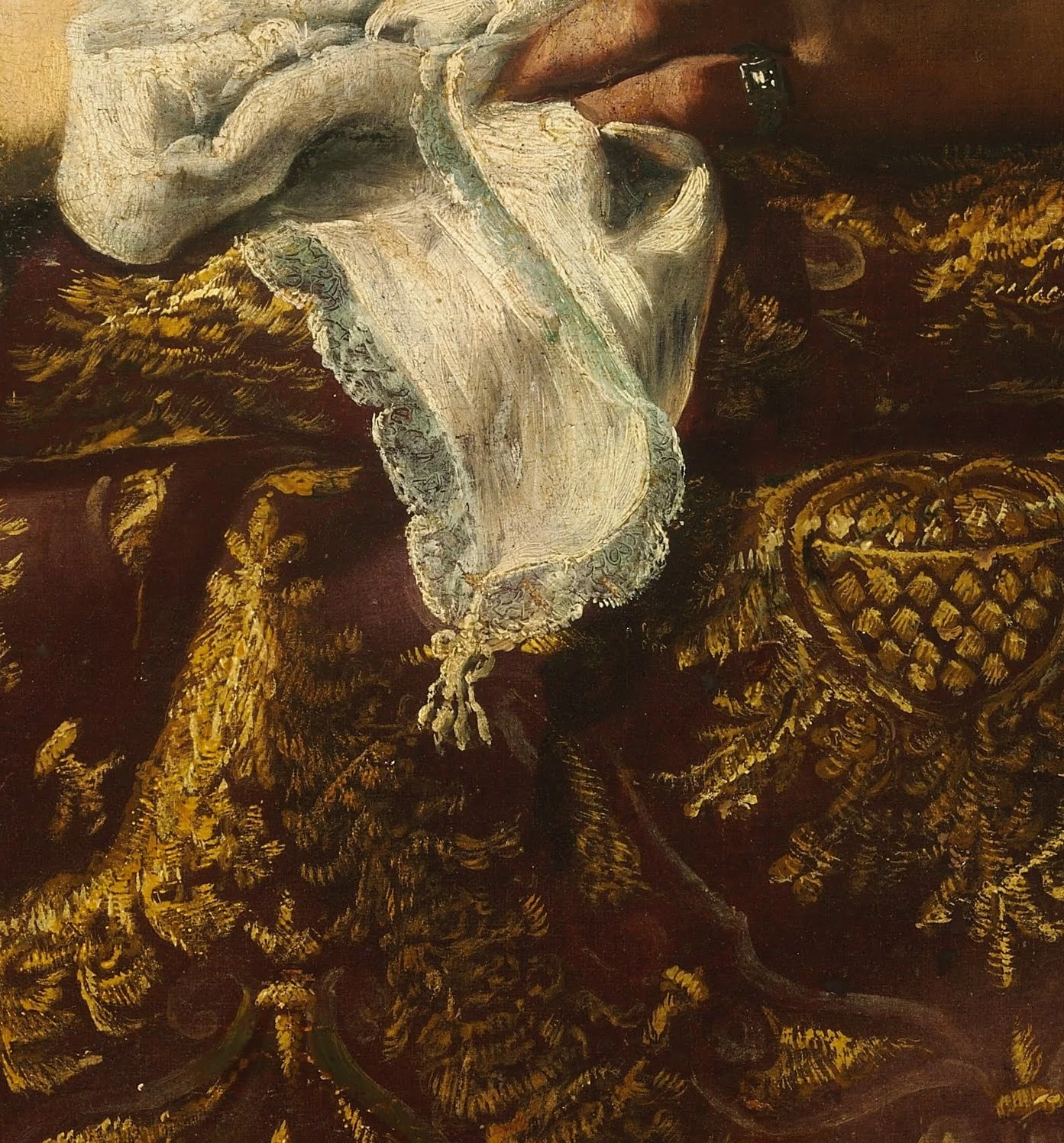 Fanciulla dormiente - Budapest, Szépmüvészeti Múzeum dettaglio 1